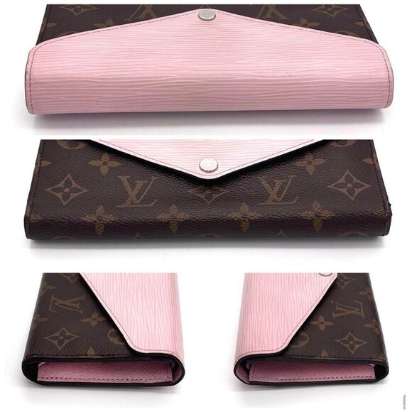 Authentic Louis Vuitton Monogram Epi Marie-Lou Long Wallet Rose Clair Pink - Picture 4 of 12